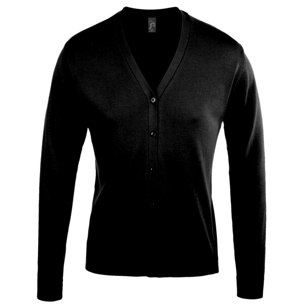 SOL'S Ladies Golden Cotton Acrylic V Neck Cardigan Thumbnail