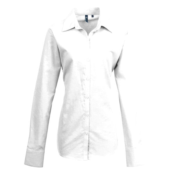 Ladies Long Sleeve Oxford Shirt Thumbnail